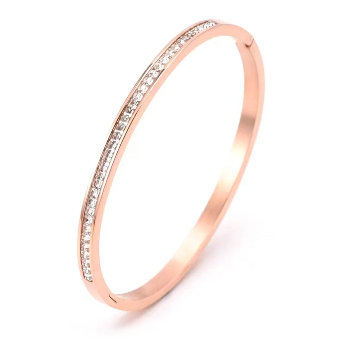 JD Cubic Zirconia Tennis Bangle Bracelet