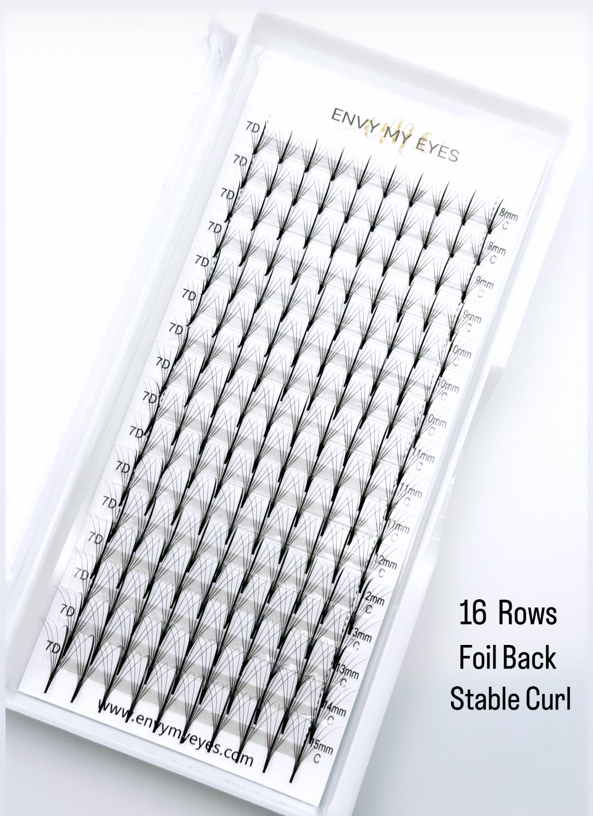 7D Wispy Volume Premade Fans - 16 ROWS
