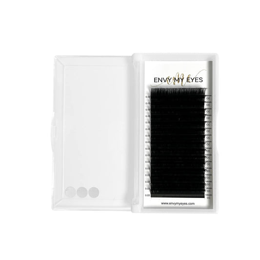 0.03 Matte Dark Easy Fan Volume Lashes - 16 ROWS