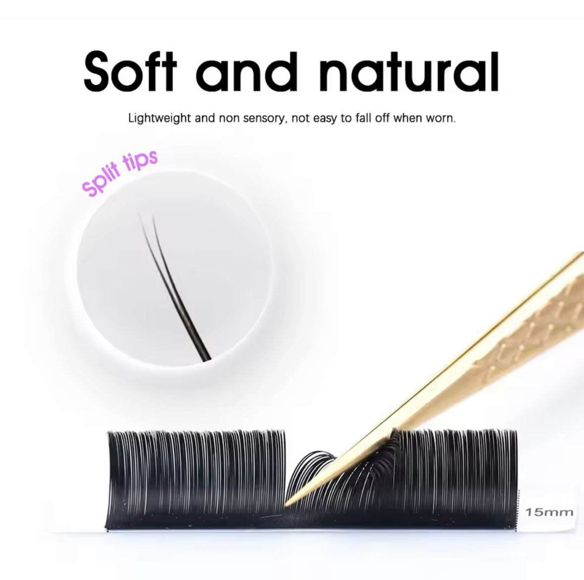 .15 Matte Black Super Soft Flat Classic Lashes